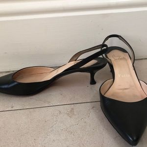 Christian Louboutin Slingback Kitten Heel